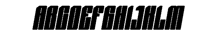 Nexvar Semi Bold Italic Font UPPERCASE