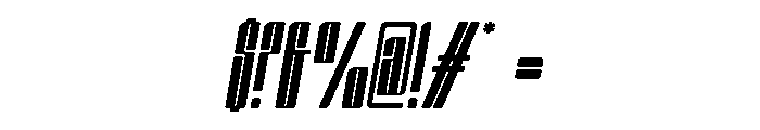 Nexvar Thin Italic Font OTHER CHARS