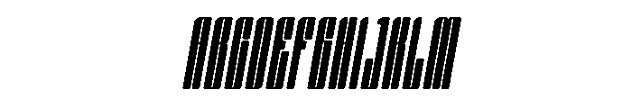 Nexvar Thin Italic Font UPPERCASE