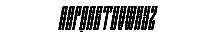 Nexvar Thin Italic Font UPPERCASE