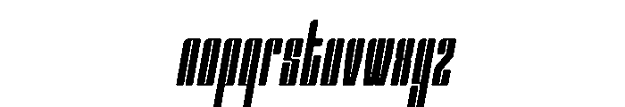 Nexvar Thin Italic Font LOWERCASE