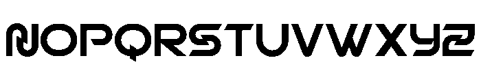 Nezag Regular Font UPPERCASE
