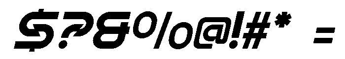 Nezag Slant Font OTHER CHARS