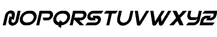 Nezag Slant Font UPPERCASE