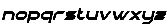 Nezag Slant Font LOWERCASE
