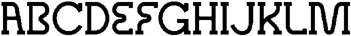 NEDAR Regular otf (400) Font UPPERCASE