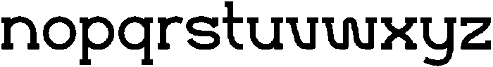 NEDAR Regular otf (400) Font LOWERCASE