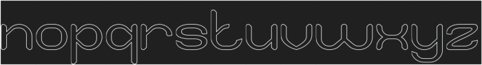 NEO LOGIC-Hollow-Inverse otf (400) Font LOWERCASE