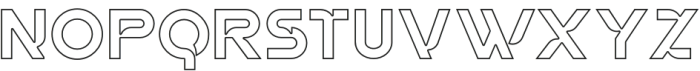 NEO ROYKEN LINE Regular otf (400) Font UPPERCASE