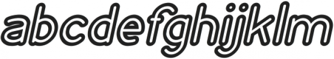 NEON GLOW Bold Italic otf (700) Font LOWERCASE