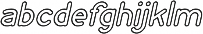 NEON GLOW Italic otf (400) Font LOWERCASE