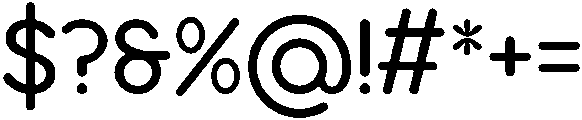 NEONOVA Regular otf (400) Font OTHER CHARS