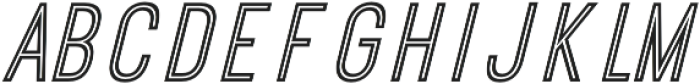 NEONTRIC Italic otf (400) Font LOWERCASE