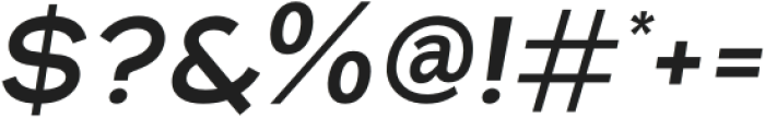 NEW BRUG Medium Italic otf (500) Font OTHER CHARS