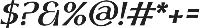 NEWLOOK Oblique Semi-Bl Regular otf (400) Font OTHER CHARS