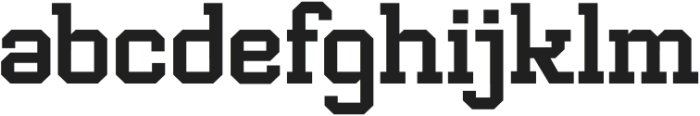 NEWVARSITY-Regular otf (400) Font LOWERCASE