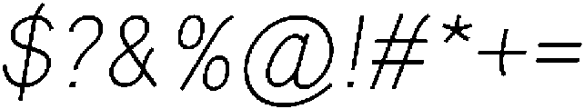 Neatline Italic otf (400) Font OTHER CHARS