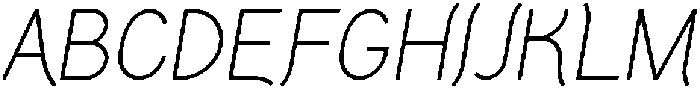 Neatline Italic otf (400) Font UPPERCASE