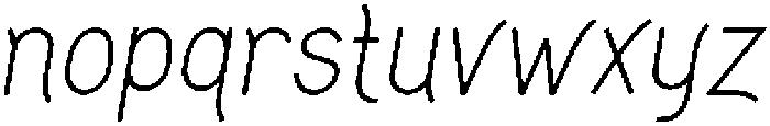 Neatline Italic otf (400) Font LOWERCASE