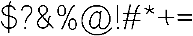 Neatline Regular otf (400) Font OTHER CHARS