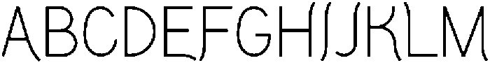 Neatline Regular otf (400) Font UPPERCASE