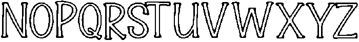 Nebo ttf (400) Font UPPERCASE