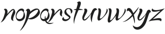 Nebula Avenue Brush otf (400) Font LOWERCASE