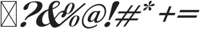 Neckrose Italic otf (400) Font OTHER CHARS