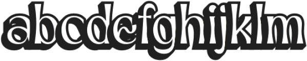 Neckyn ExtrudeLeft otf (400) Font LOWERCASE