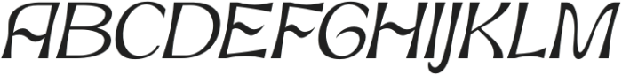 Neckyn Italic otf (400) Font UPPERCASE