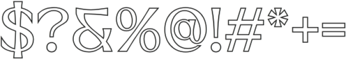 Neckyn Outline otf (400) Font OTHER CHARS