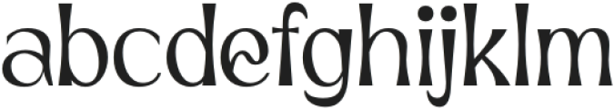 Neckyn Regular otf (400) Font LOWERCASE