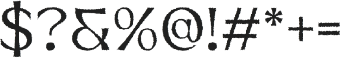 Neckyn Rough otf (400) Font OTHER CHARS