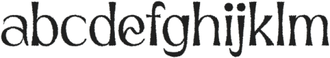 Neckyn Rough otf (400) Font LOWERCASE