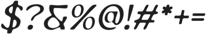 NeckynBlur-Italic otf (400) Font OTHER CHARS