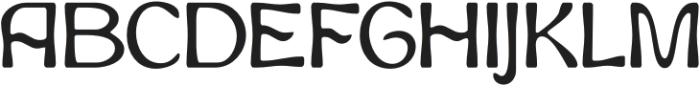 NeckynBlur-Regular otf (400) Font UPPERCASE