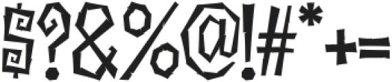 Necroglyph Regular otf (400) Font OTHER CHARS