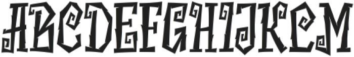 Necroglyph Regular otf (400) Font UPPERCASE