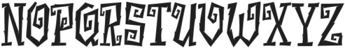 Necroglyph Regular otf (400) Font UPPERCASE
