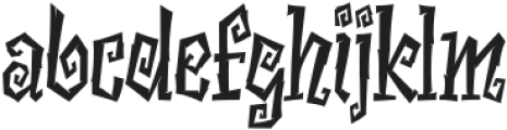 Necroglyph Regular otf (400) Font LOWERCASE