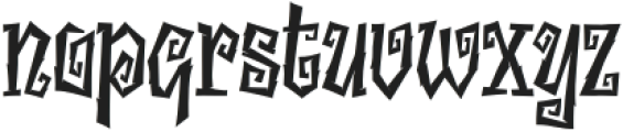Necroglyph Regular otf (400) Font LOWERCASE