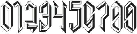 Necrotic Eight otf (400) Font OTHER CHARS