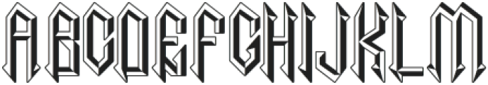 Necrotic Eight otf (400) Font UPPERCASE