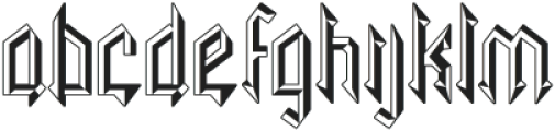 Necrotic Eight otf (400) Font LOWERCASE