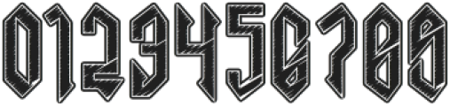 Necrotic Five otf (400) Font OTHER CHARS