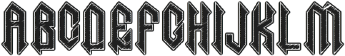 Necrotic Five otf (400) Font UPPERCASE