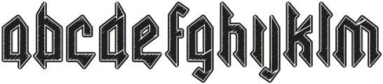 Necrotic Five otf (400) Font LOWERCASE