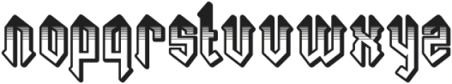 Necrotic Four otf (400) Font LOWERCASE