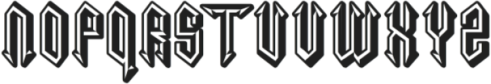 Necrotic Nine otf (400) Font UPPERCASE