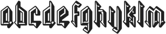 Necrotic Nine otf (400) Font LOWERCASE